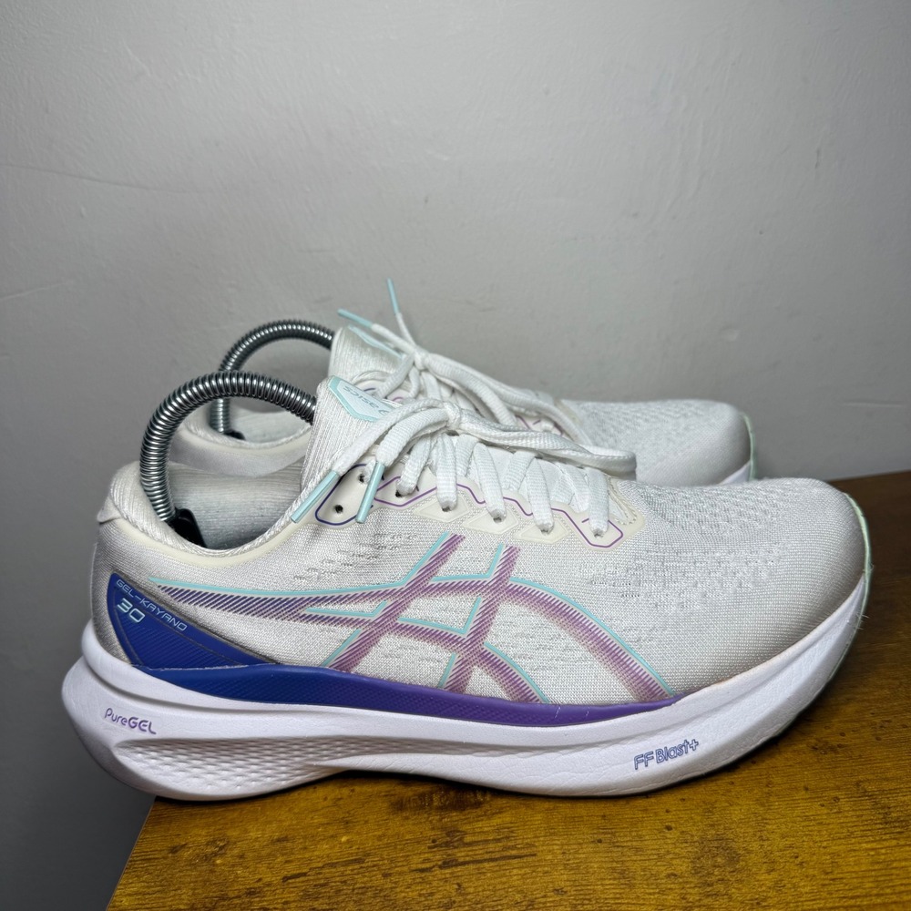 ASICS Gel-Kayano 30 Running Shoes Womens Size 9.5 White 1012B357